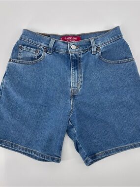 Levi’s Vintage 90s Denim Shorts Size 6 Medium Wash Y2K Model Off Duty